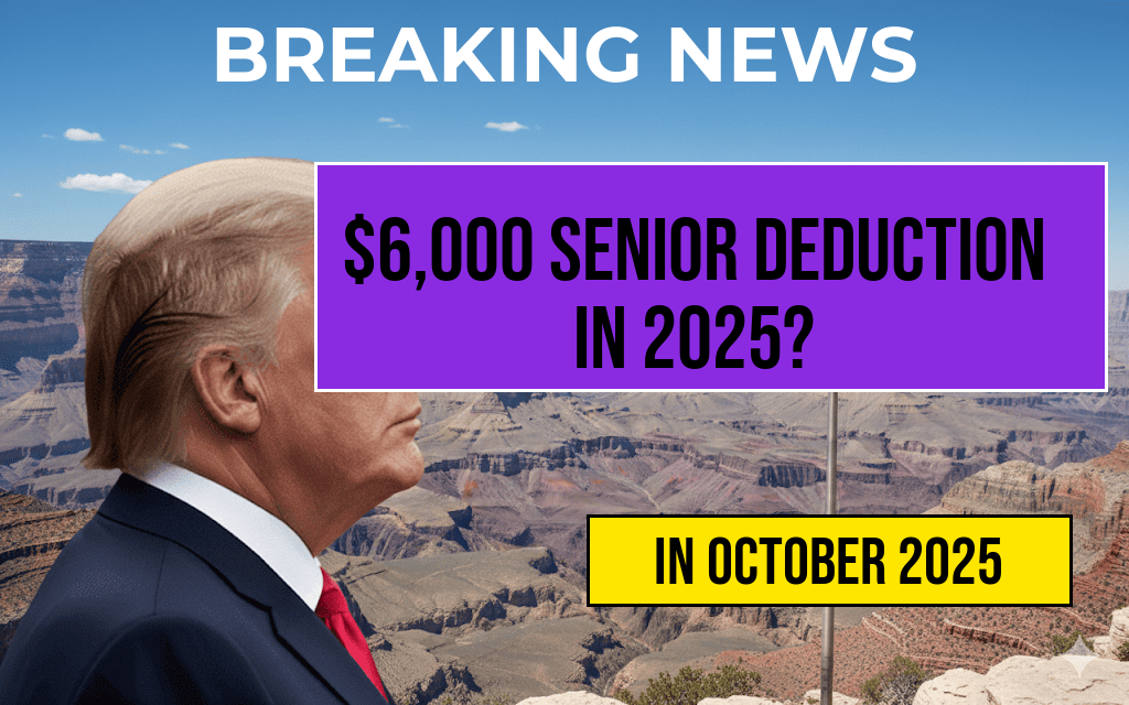 Six-Thousand-Dollar New Deduction for Seniors in 2025: Will You Qualify?
